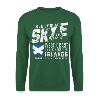 Isle of Skye Scottish Islands - Sweat-shirt Unisexe - vert foncé - Devant