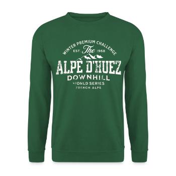 Alpe d huez downhill world series 1968 - Unisex Sweatshirt - green - Front