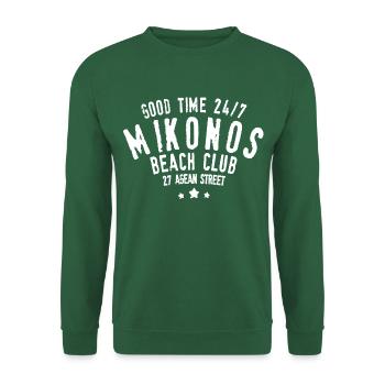 Good time 24 7 Mikonos Greece - Unisex Sweatshirt - green - Front