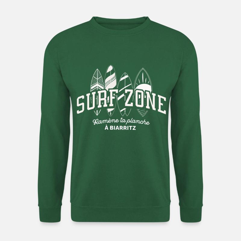 Surf Zone Bringen Sie Ihr Board zurück nach Biarritz - Unisex Pullover - Grün