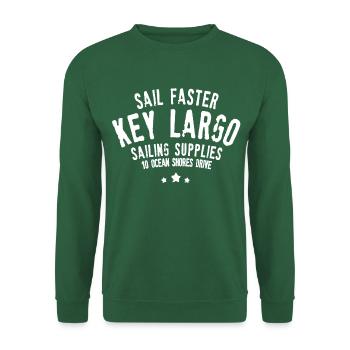 Key Largo Sailing supplies Florida - Unisex Sweatshirt - green - Front