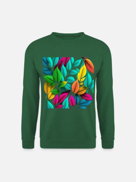 Bunte Blätter Geschenk - Unisex Pullover - Grün