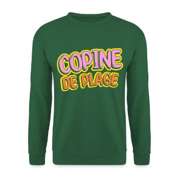 Copine de plage - Sweat-shirt Unisexe - vert foncé - Devant