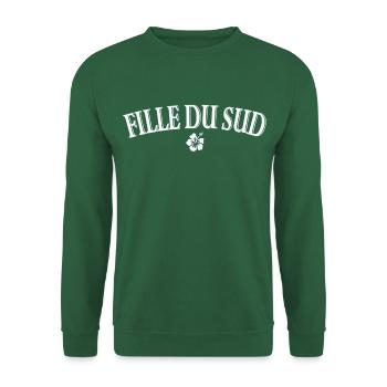 Fille du Sud - Sweat-shirt Unisexe - vert foncé - Devant