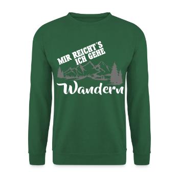 Je vais marcher - Sweat-shirt Unisexe - vert foncé - Devant