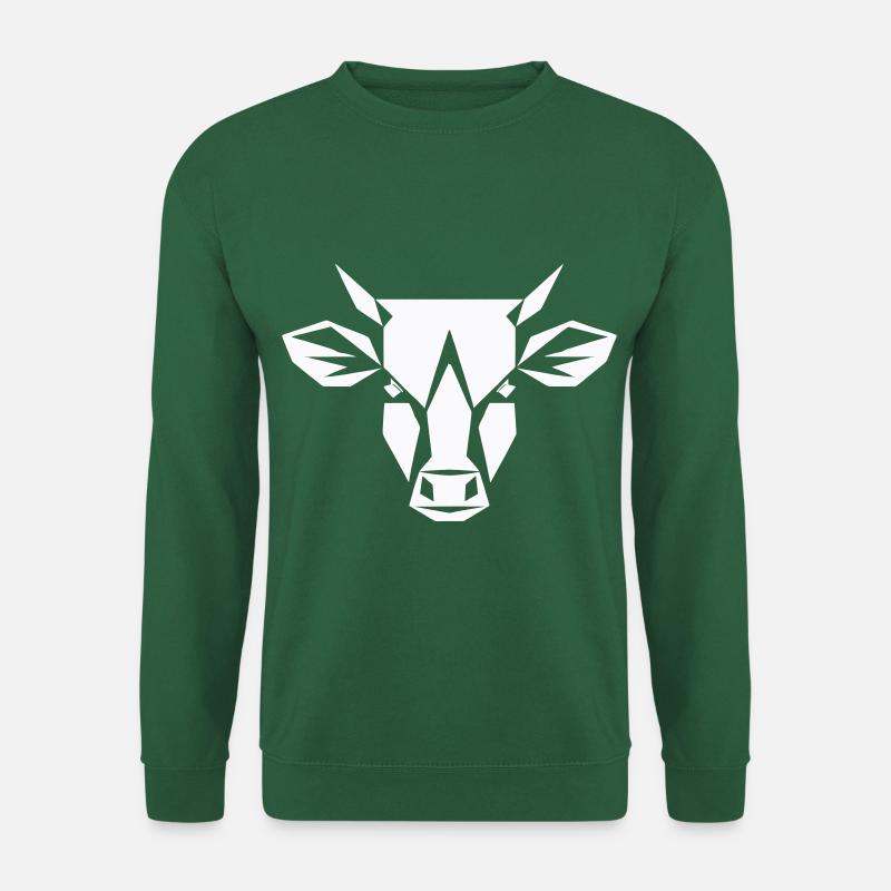 Bulle Polygon - Landwirtschaft Design - Unisex Pullover - Grün