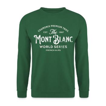 Chamonix premium trail Mt Blanc - Unisex Sweatshirt - green - Front