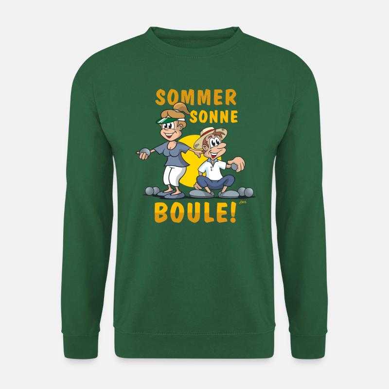 Cartoon Sommer Sonne Boule - Unisex Pullover - Grün
