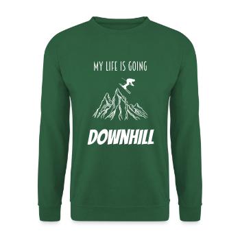ski - Sweat-shirt Unisexe - vert foncé - Devant