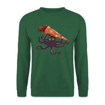 Kraken mit Schultüte - Unisex Pullover - Grün - Vorne