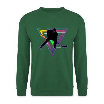eishockey - Unisex Pullover - Grün - Vorne