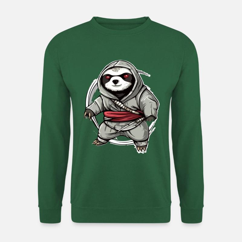 Hak the Ninja Sloth - Unisex Sweatshirt - green