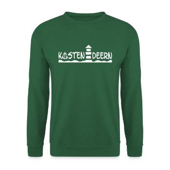 Küstendeern Schriftzug Weiss - Unisex Pullover - Grün - Vorne