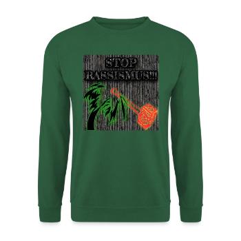 STOP RASSISMUS - Abbild - 2023 - Unisex Pullover - Grün - Vorne
