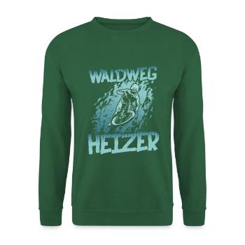 Waldweg Heizer - MTB Downhill Mountain Bike - Unisex Pullover - Grün - Vorne