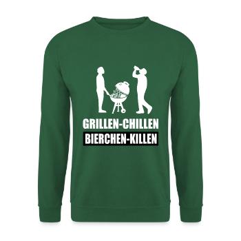 BBQ - Unisex Pullover - Grün - Vorne