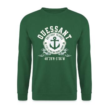 Ouessant Britanny Island - Sweat-shirt Unisexe - vert foncé - Devant