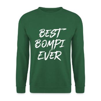 Bester Bompi Belgien Opa flämisch Vater Flandern - Unisex Pullover - Grün - Vorne