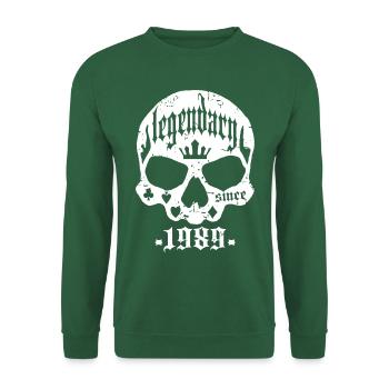 Legendär seit 1989 - Unisex Pullover - Grün - Vorne