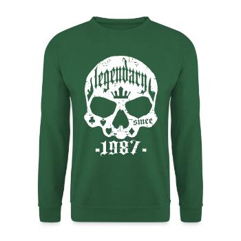 Legendär seit 1987 - Unisex Pullover - Grün - Vorne