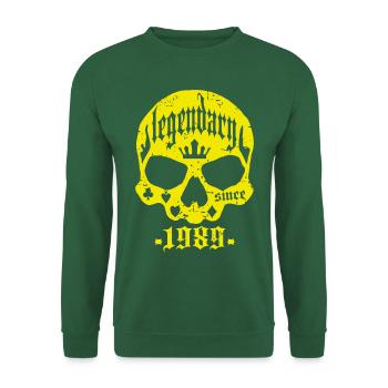 Legendär seit 1989 - Unisex Pullover - Grün - Vorne