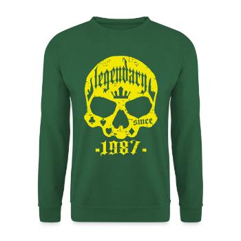 Legendär seit 1987 - Unisex Pullover - Grün - Vorne