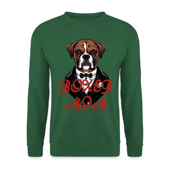BOXER DOG MOM - Unisex Sweatshirt - green - Front