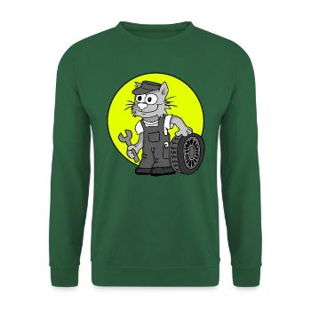 Beruf KFZ-Mechaniker Retro - Unisex Pullover - Grün - Vorne