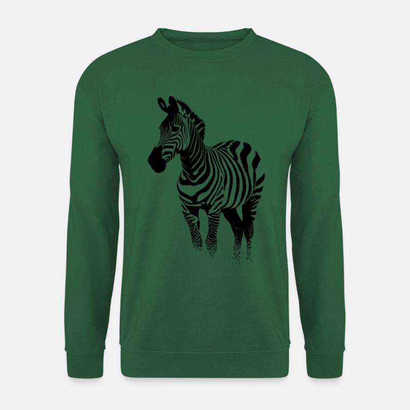 Zebra - Unisex Pullover - Grün