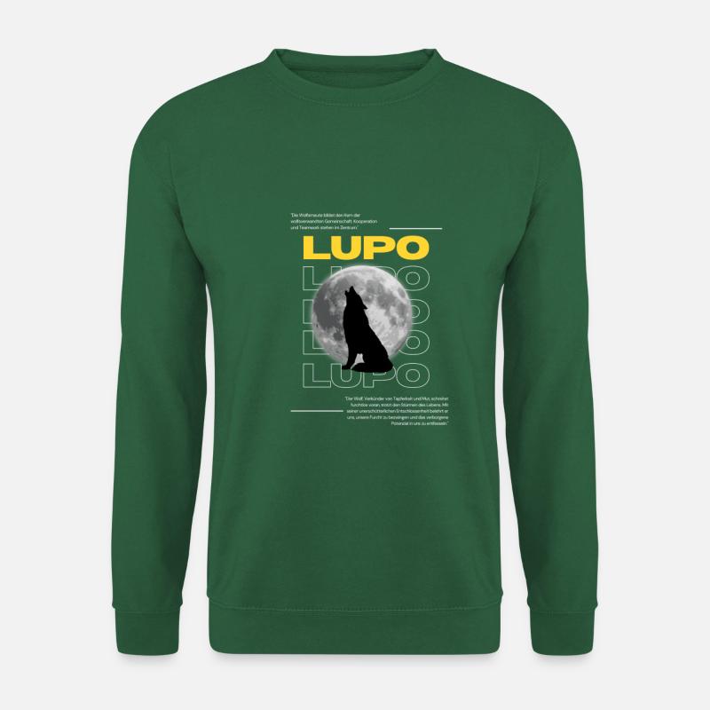 Lupo Zitate - Unisex Pullover - Grün