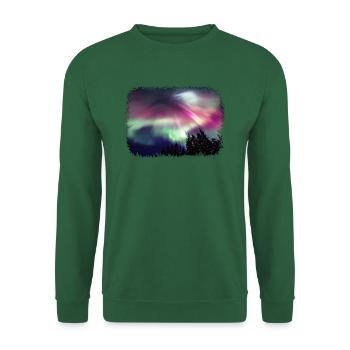 Aurora Borealis in Finnish Lapland - Unisex Sweatshirt - green - Front