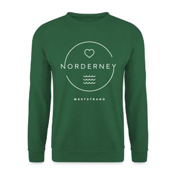 Norderney Weststrand - Unisex Pullover - Grün - Vorne