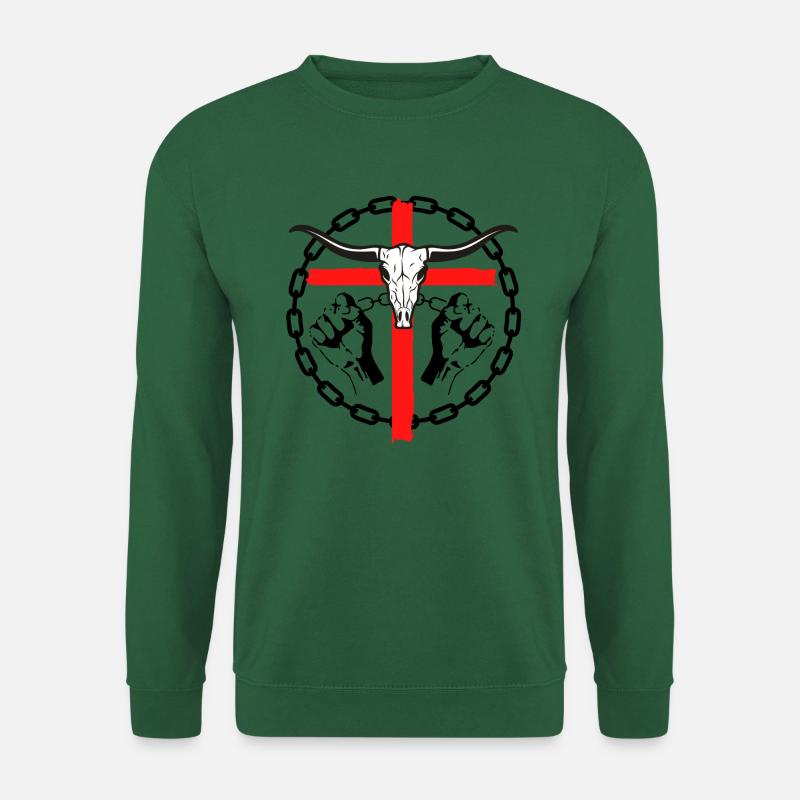 Western Look, Totenkopf - Unisex Pullover - Grün