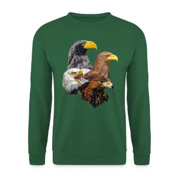 Oiseaux de proie - Sweat-shirt Unisexe - vert foncé - Devant