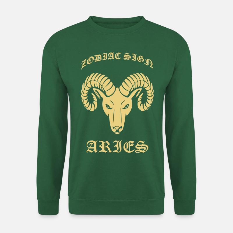 ZODIAC SIGN ARIES by mortieight - Unisex Pullover - Grün