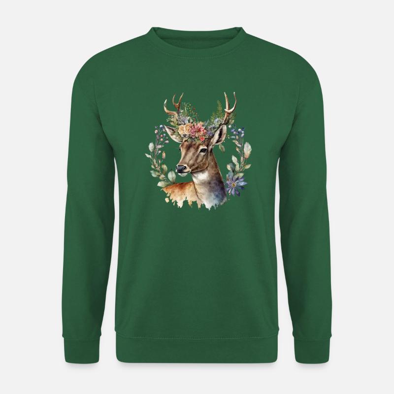 Rehbock - Unisex Pullover - Grün