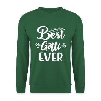 Bester Götti der Welt Patenonkel Schweiz Taufgötti - Unisex Pullover - Grün - Vorne