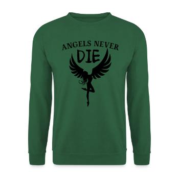 LES ANGES NE MEURENT JAMAIS Les anges ne meurent jamais - Sweat-shirt Unisexe - vert foncé - Devant