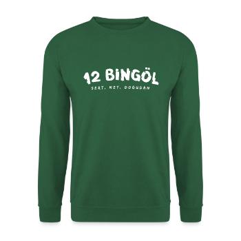 12 Bingöl - Unisex Pullover - Grün - Vorne