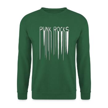 Rétro Punk Rock Nostalgie Musique Punk Rocks - Sweat-shirt Unisexe - vert foncé - Devant