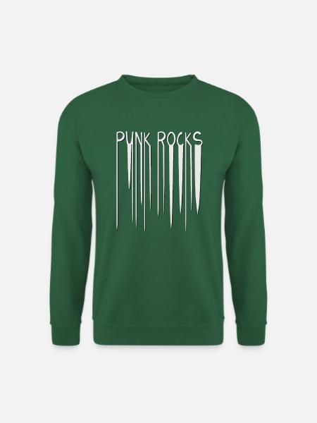 Retro Punk Rock Nostalgia Music Punk Rocks - Unisex Sweatshirt - green