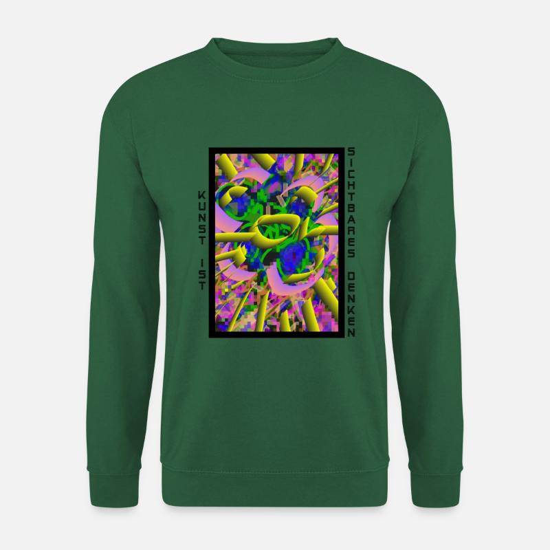 Art is Visible Thinking - 1 - Unisex Sweatshirt - green
