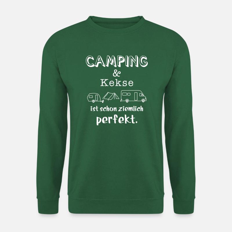 camping und kekse - Unisex Pullover - Grün