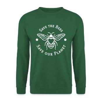 Save the Bees Save our planet - Unisex Sweatshirt - green - Front