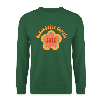 Legendär Seit 1971 Geboren Geburtstag - Unisex Pullover - Grün - Vorne