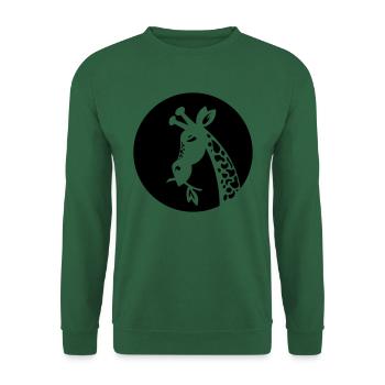 Giraffe - girafe - safari - Unisex Sweatshirt - green - Front