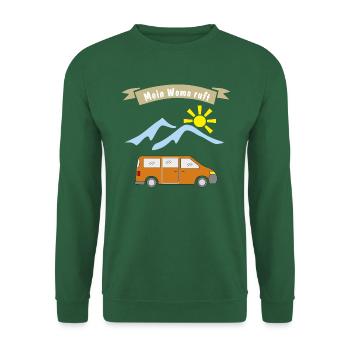 womo ruft - Unisex Pullover - Grün - Vorne