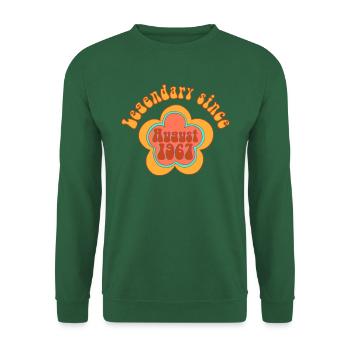 Legendary since August 1967 Birthday Retro - Unisex Sweatshirt - green - Front