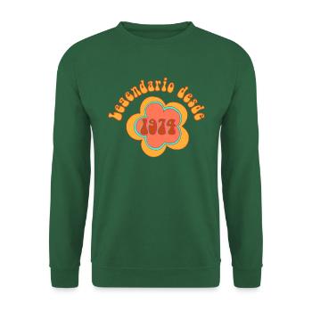 Legendario desde 1974 Birthday Retro - Unisex Sweatshirt - green - Front