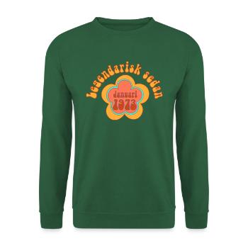 Legendär Seit Januar 1973 Geboren Geburtstag - Unisex Pullover - Grün - Vorne